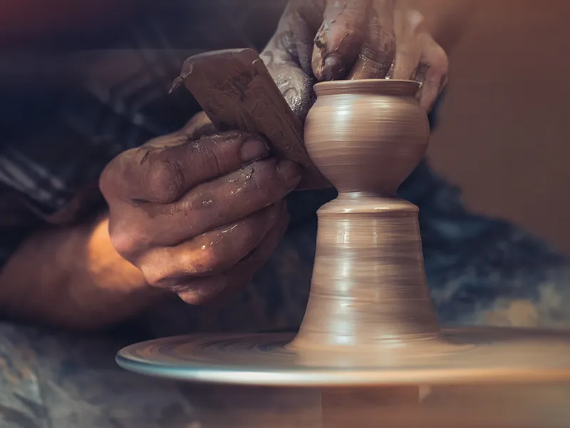 artisans à la fête du fruit